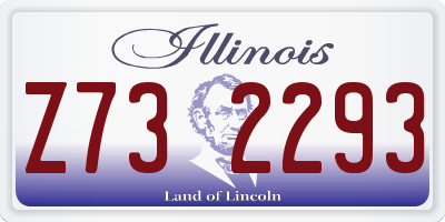 IL license plate Z732293