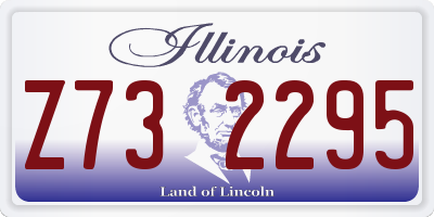 IL license plate Z732295