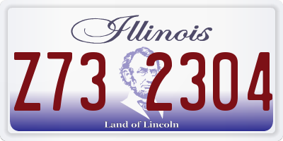 IL license plate Z732304