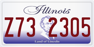 IL license plate Z732305