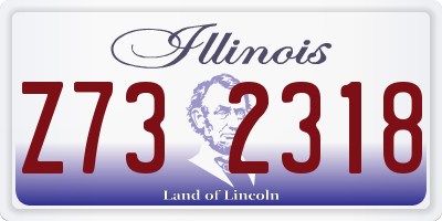 IL license plate Z732318