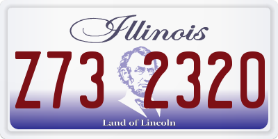 IL license plate Z732320