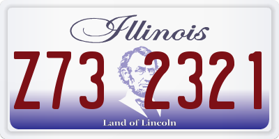 IL license plate Z732321