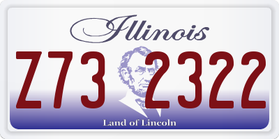 IL license plate Z732322
