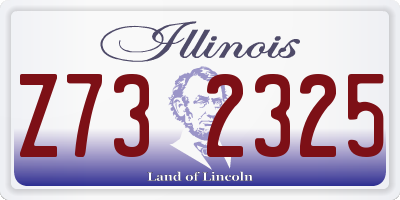 IL license plate Z732325