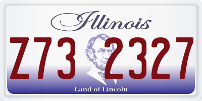 IL license plate Z732327