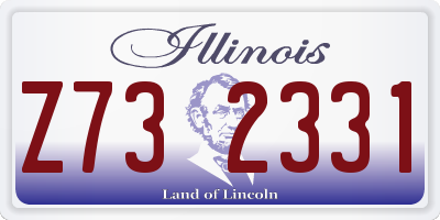 IL license plate Z732331