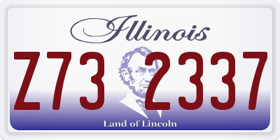 IL license plate Z732337