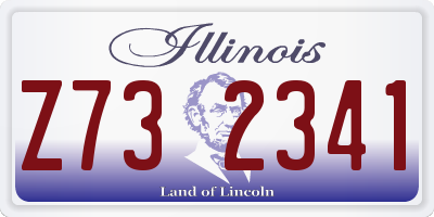 IL license plate Z732341