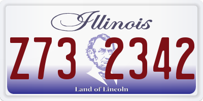 IL license plate Z732342
