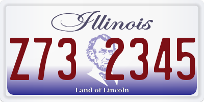 IL license plate Z732345