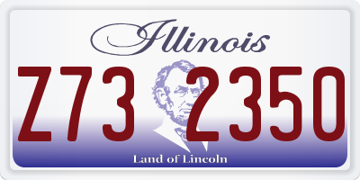 IL license plate Z732350