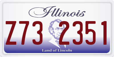 IL license plate Z732351
