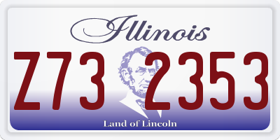 IL license plate Z732353