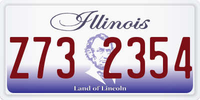 IL license plate Z732354