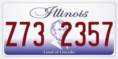 IL license plate Z732357