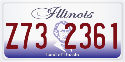 IL license plate Z732361
