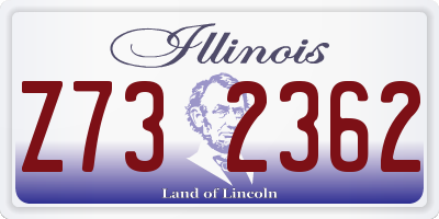 IL license plate Z732362