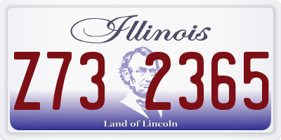 IL license plate Z732365