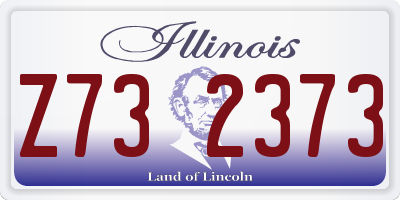 IL license plate Z732373