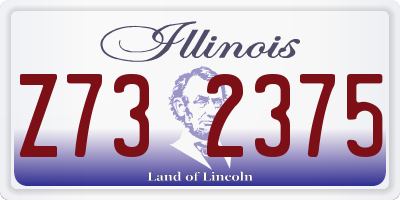 IL license plate Z732375
