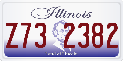 IL license plate Z732382