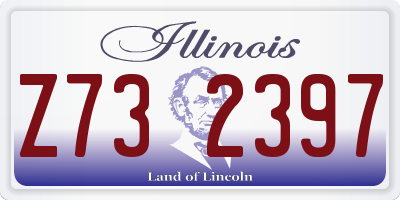IL license plate Z732397