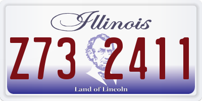 IL license plate Z732411