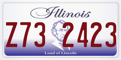 IL license plate Z732423