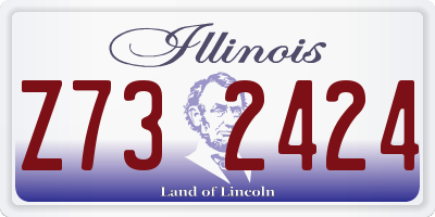 IL license plate Z732424