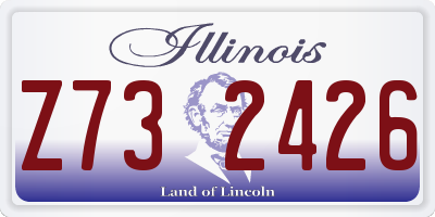 IL license plate Z732426
