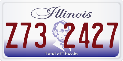 IL license plate Z732427