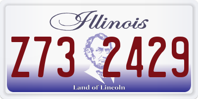 IL license plate Z732429