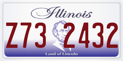 IL license plate Z732432
