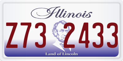 IL license plate Z732433