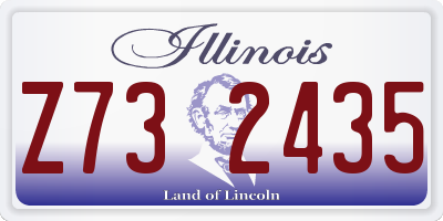 IL license plate Z732435