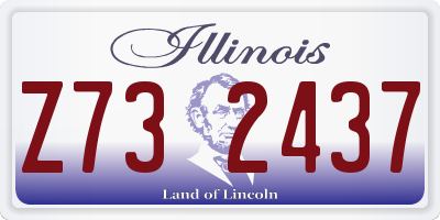 IL license plate Z732437