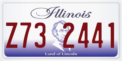 IL license plate Z732441