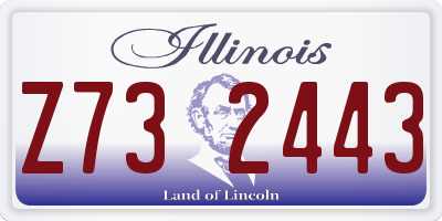 IL license plate Z732443