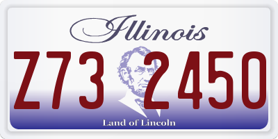 IL license plate Z732450