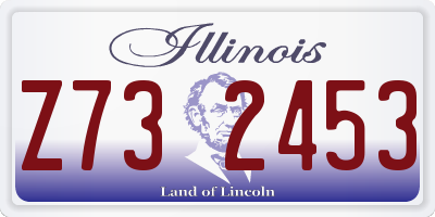 IL license plate Z732453