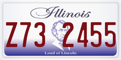 IL license plate Z732455