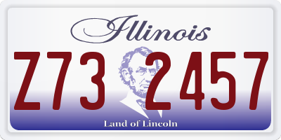 IL license plate Z732457