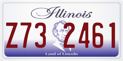 IL license plate Z732461