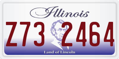 IL license plate Z732464