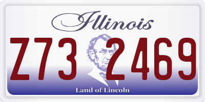 IL license plate Z732469
