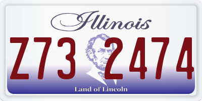 IL license plate Z732474