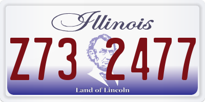 IL license plate Z732477