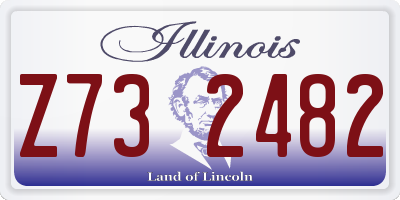 IL license plate Z732482