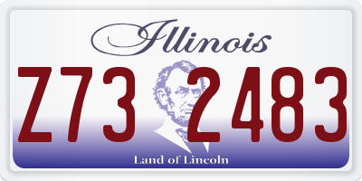 IL license plate Z732483